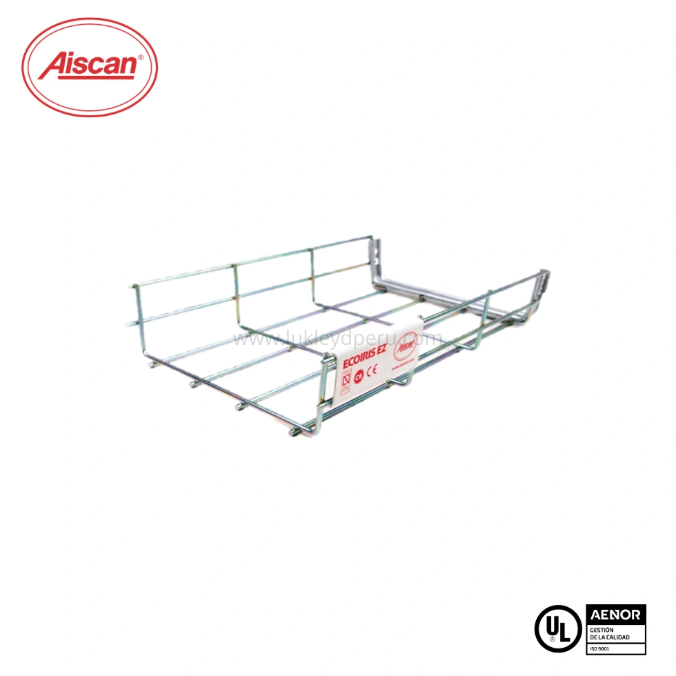 BANDEJA METÁLICA TIPO REJILLA EZ 60X60X3000MM ECOIRIS AISCAN