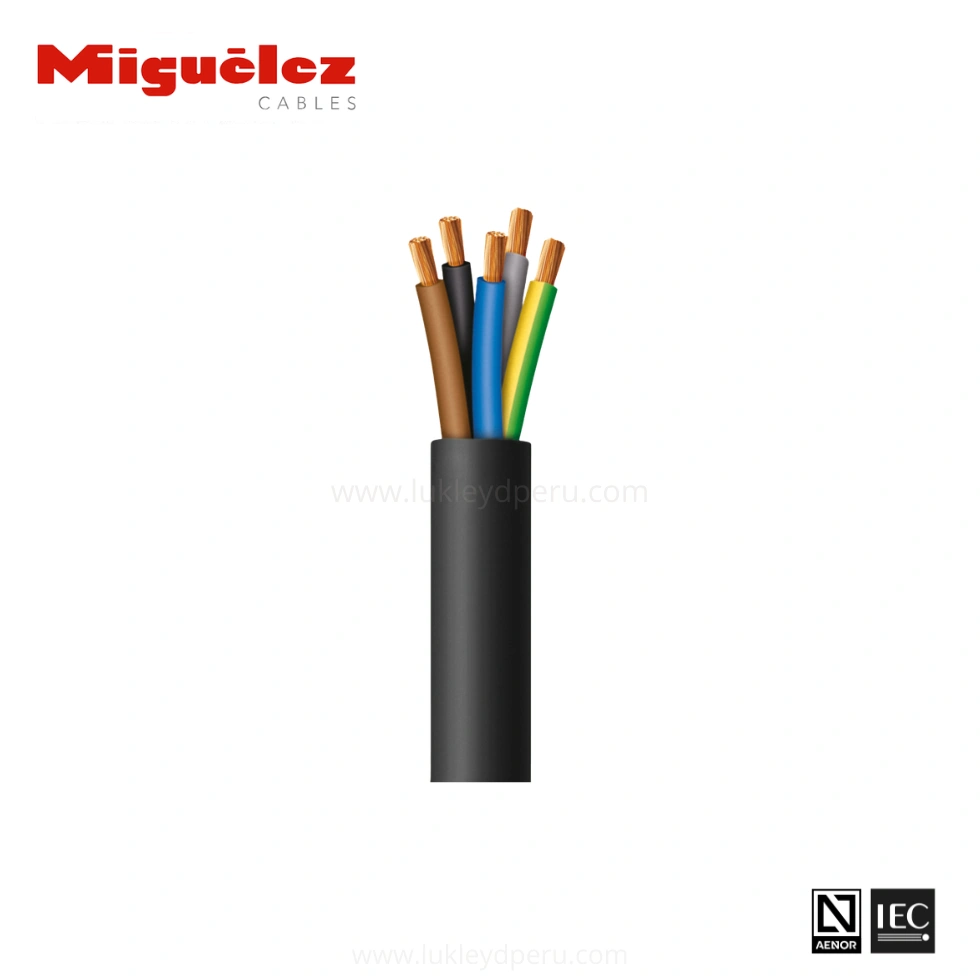 CABLE BARRYFLEX RV-K 5G1.5MM2 0.6/1KV XLPE/PVC MIGUELEZ