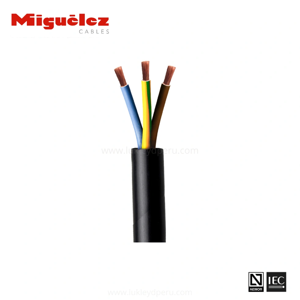 CABLE BARRYFLEX RV-K 3G1.5MM2 0.6/1KV XLPE/PVC MIGUELEZ