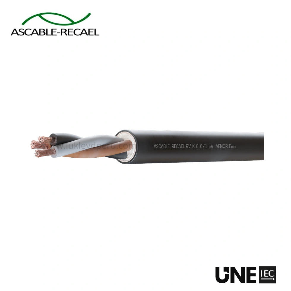CABLE RV-K 1X1.5MM2 0.6/1KV ASCABLE RECAEL