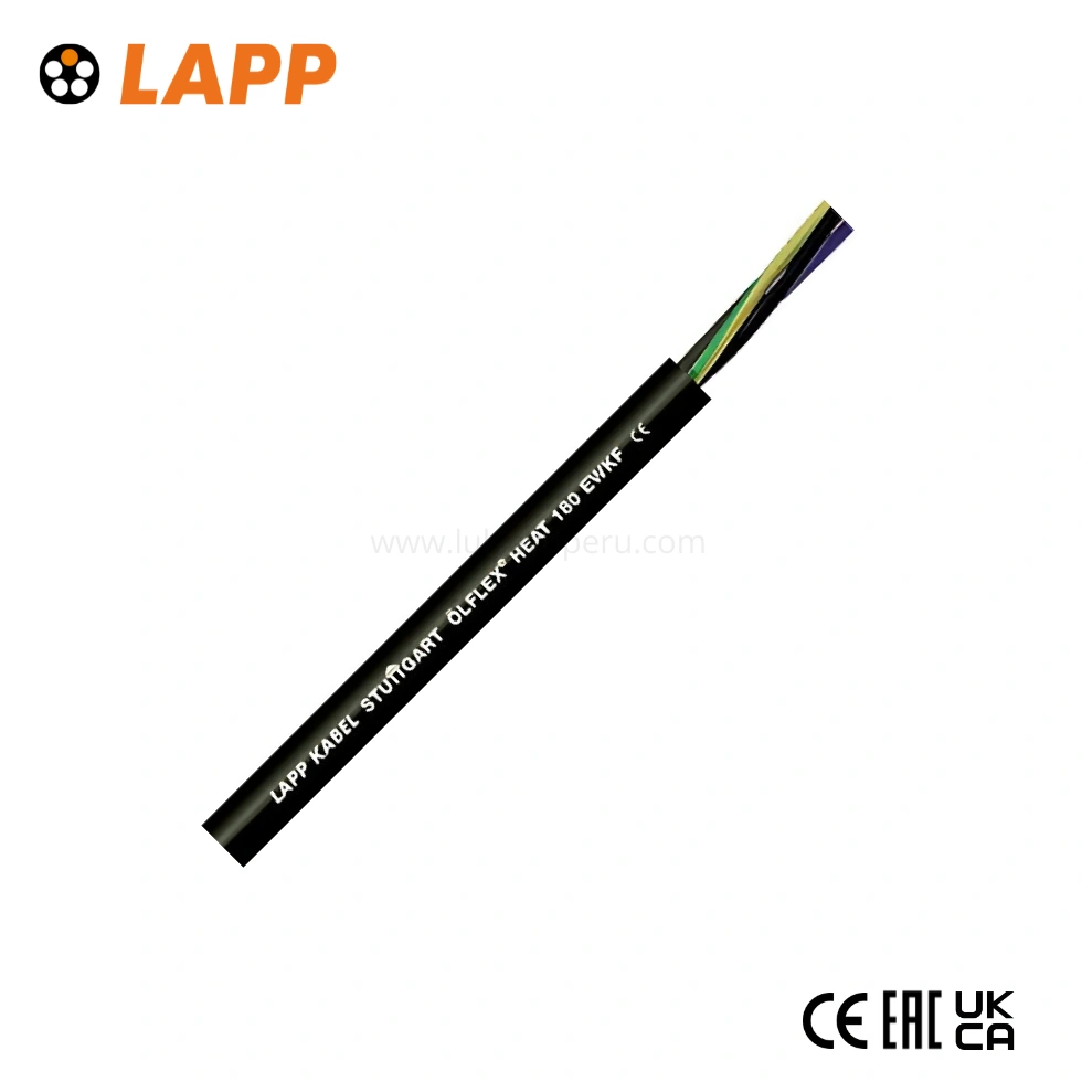 CABLE OLFLEX HEAT 180 4G2.5MM2 EWKF 300/500V SILICONA NEGRO LAPP