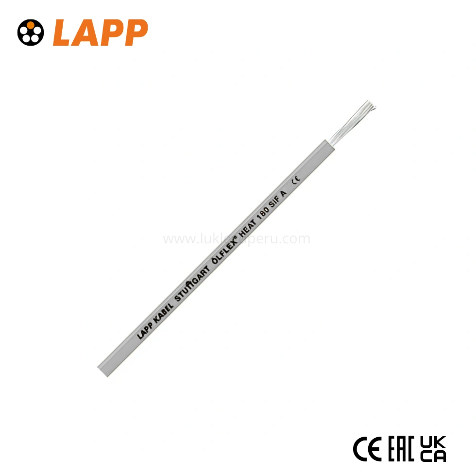 CABLE OLFLEX 1X0.75MM2 HEAT 180 SIF A 0.6/1KV SILICONA BLANCO UL LAPP
