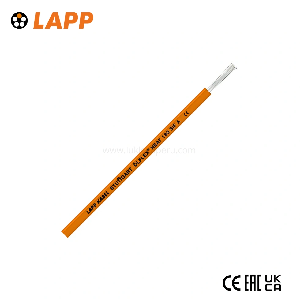 CABLE OLFLEX 1X1.5MM2 HEAT 180 SIF A 0.6/1KV SILICONA NARANJA UL LAPP