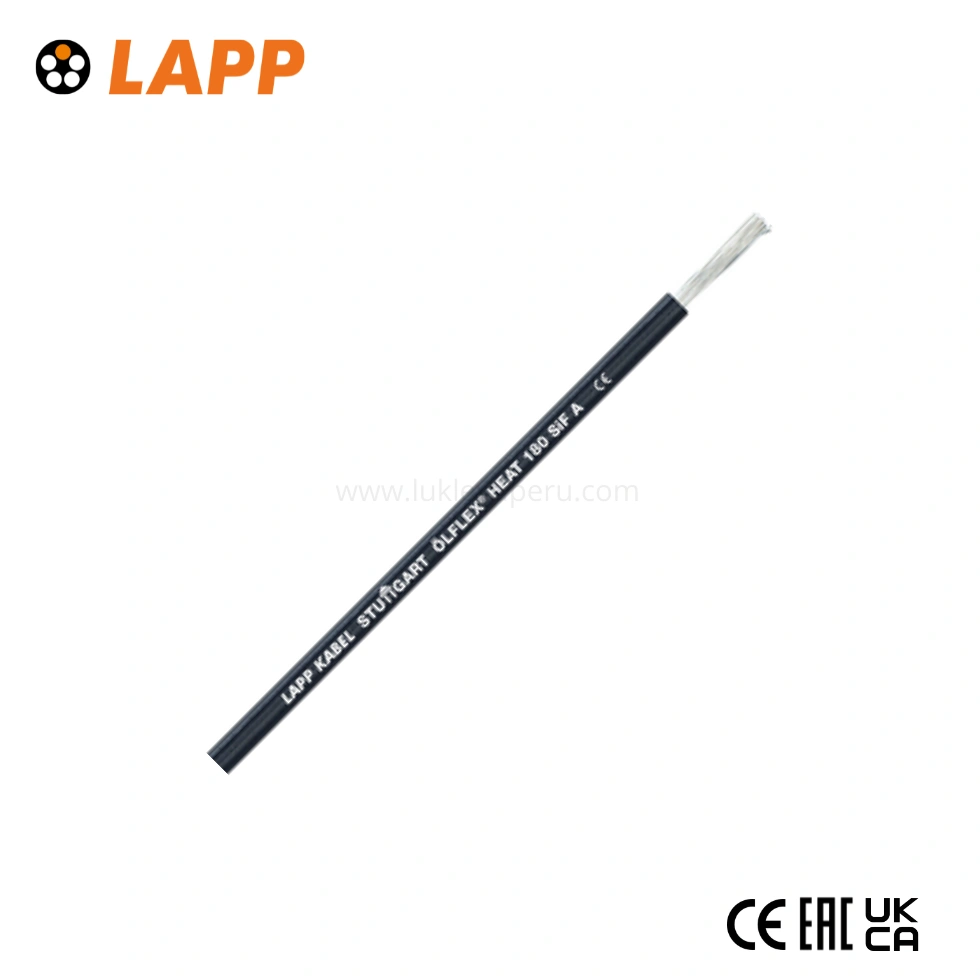 CABLE OLFLEX 1X6MM2 HEAT 180 SIF A 0.6/1KV SILICONA BLANCO UL LAPP