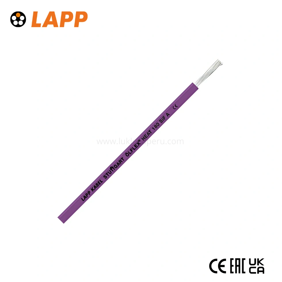 CABLE OLFLEX 1X1.5MM2 HEAT 180 SIF A 0.6/1KV SILICONA PURPURA UL LAPP