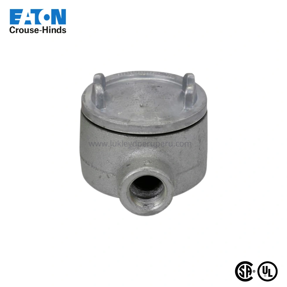 CAJA DE DERIVACIÓN REDONDA 1/2" C/TAPA ROSCA SERIE GUA CROUSE HINDS