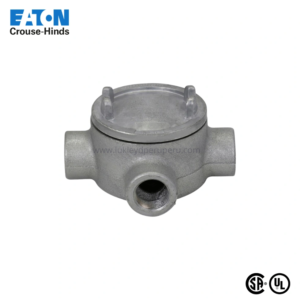 CAJA DE DERIVACIÓN REDONDA T 1/2" C/TAPA ROSCA SERIE GUAT CROUSE HINDS
