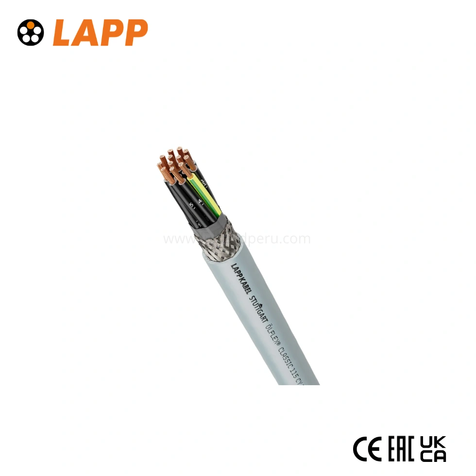 CABLE CONTROL APANTALLADO 2X0.5MM2 ÖLFLEX® CLASSIC 115 CY 300/500V PVC GRIS LAPP KABEL