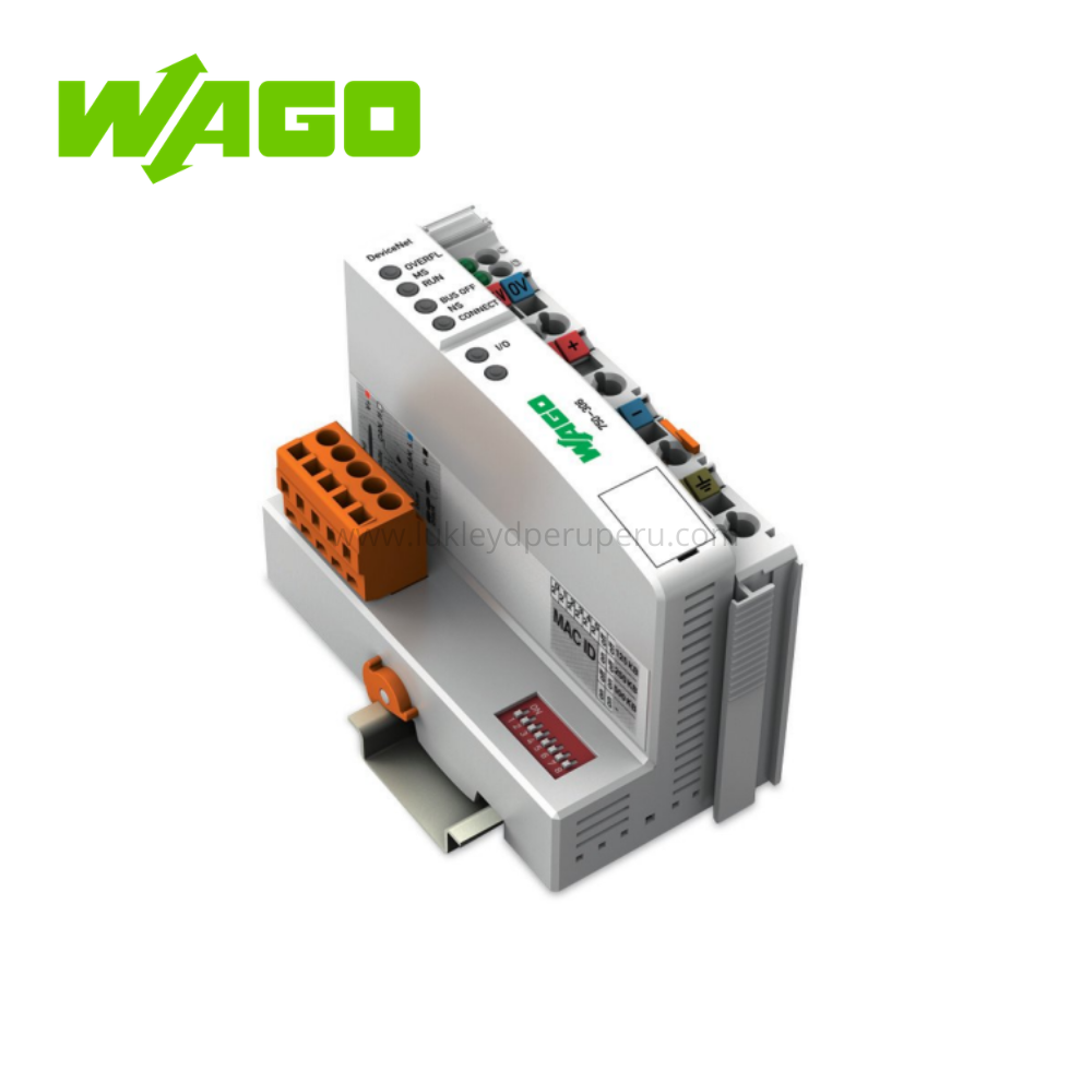 ACLOPADOR DE BUS DE CAMPO DEVICENET 125-500MBAUDIOS SEÑALES DIGITALES Y ANALOGICAS WAGO