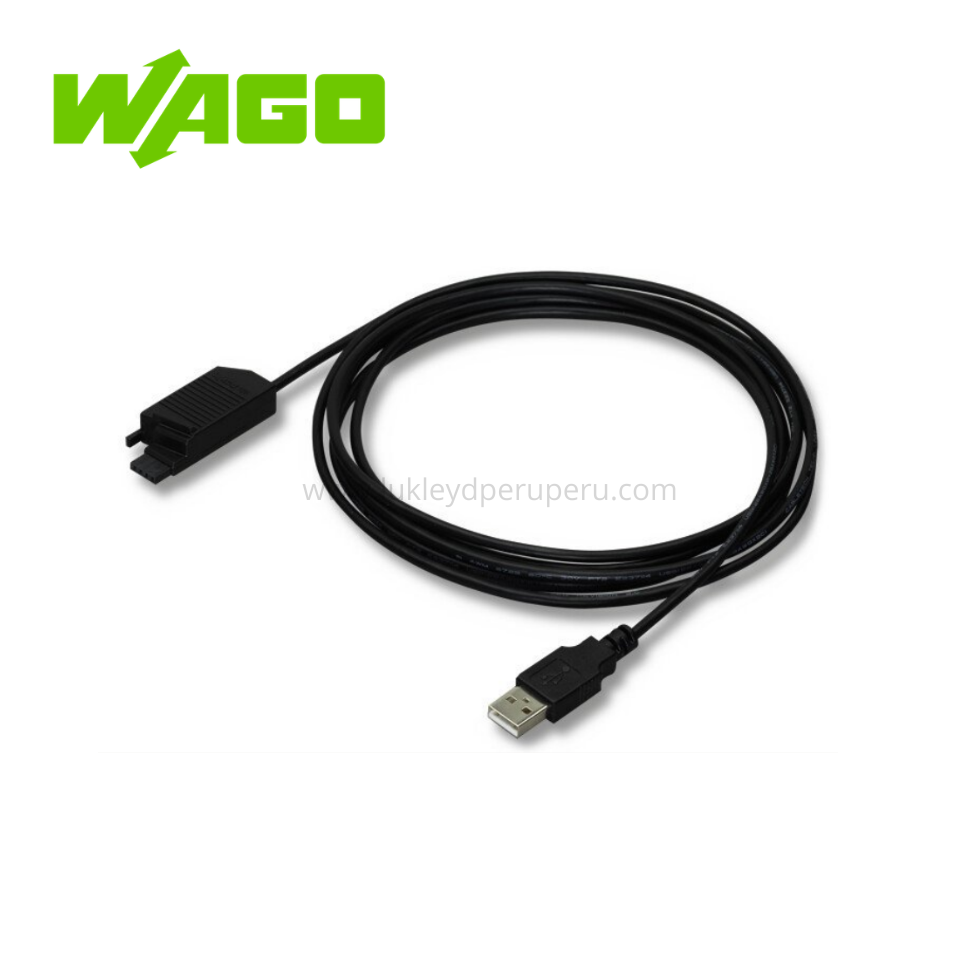 CABLE DE CONFIGURACIÓN USB 2.5M NEGRO - WAGO