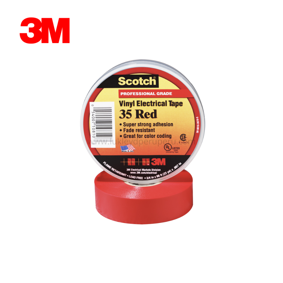 CINTA AISLANTE SCOTH 35 ROJO
