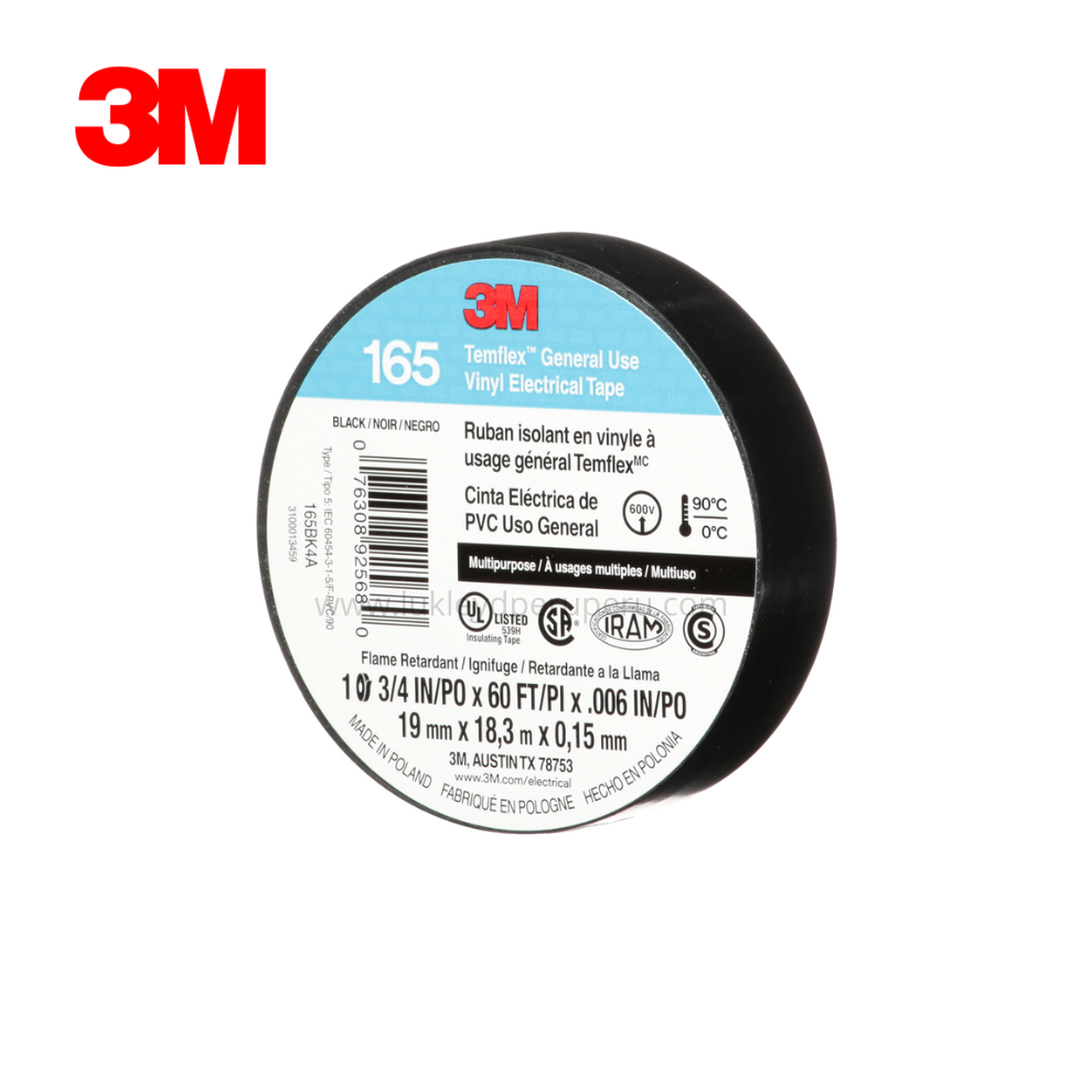 CINTA AISLANTE TEMFLEX 165 NEGRO VINIL