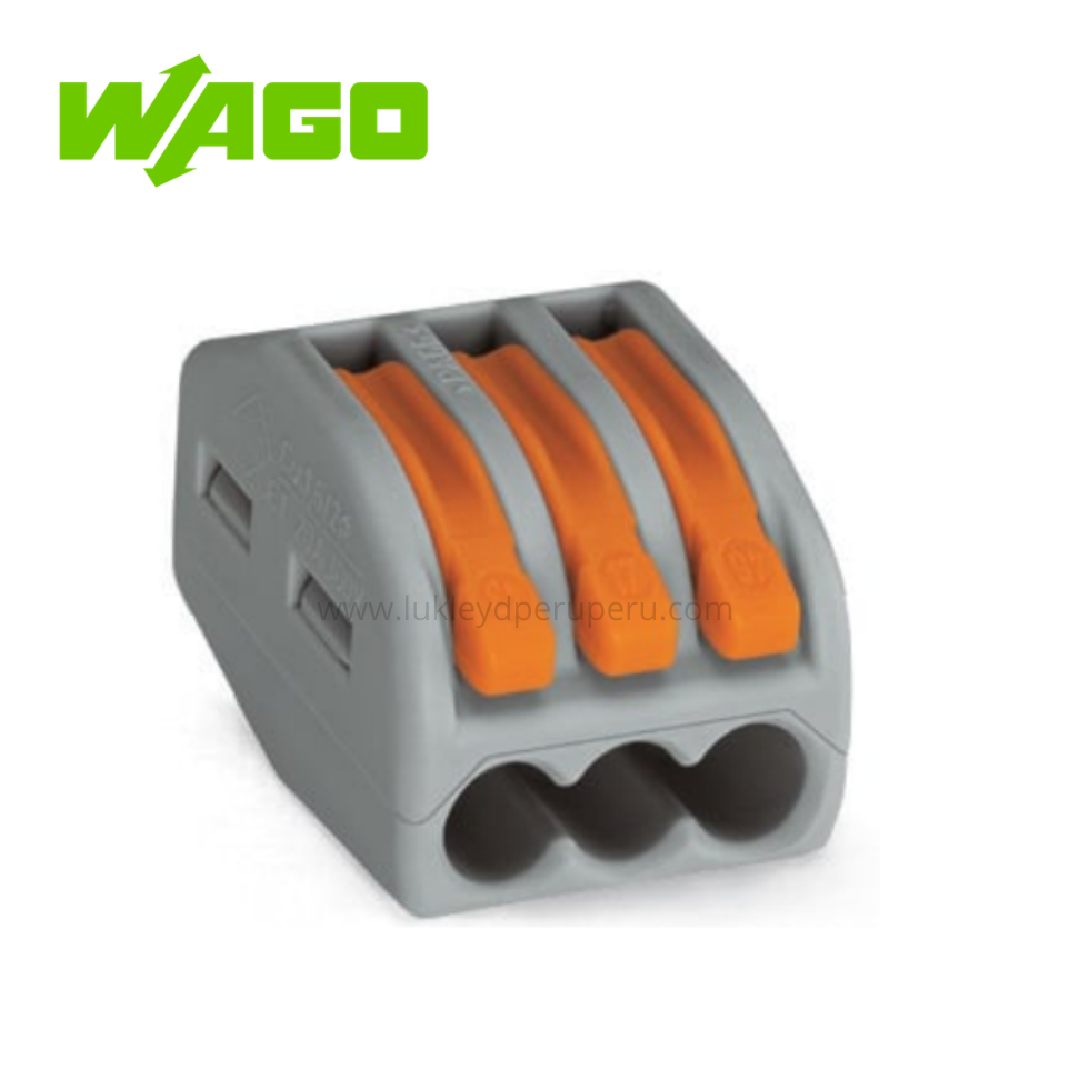 CONECTOR DE EMPALME 3 POLOS C/PALANCA