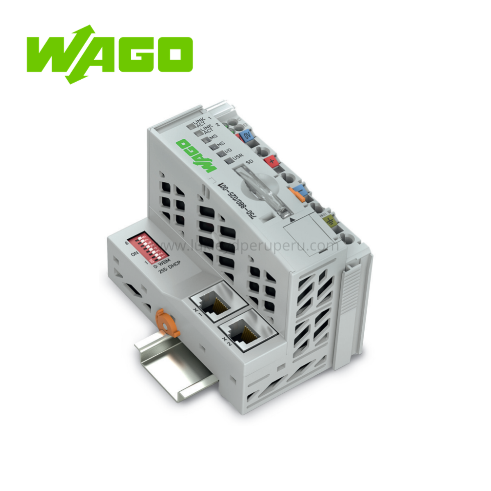 CONTROLADOR PLC ETHERNET/IP 3ERA GENERACION C/RANURA TARJETA SD TECNOLOGIA DE TELECONTROL - WAGO
