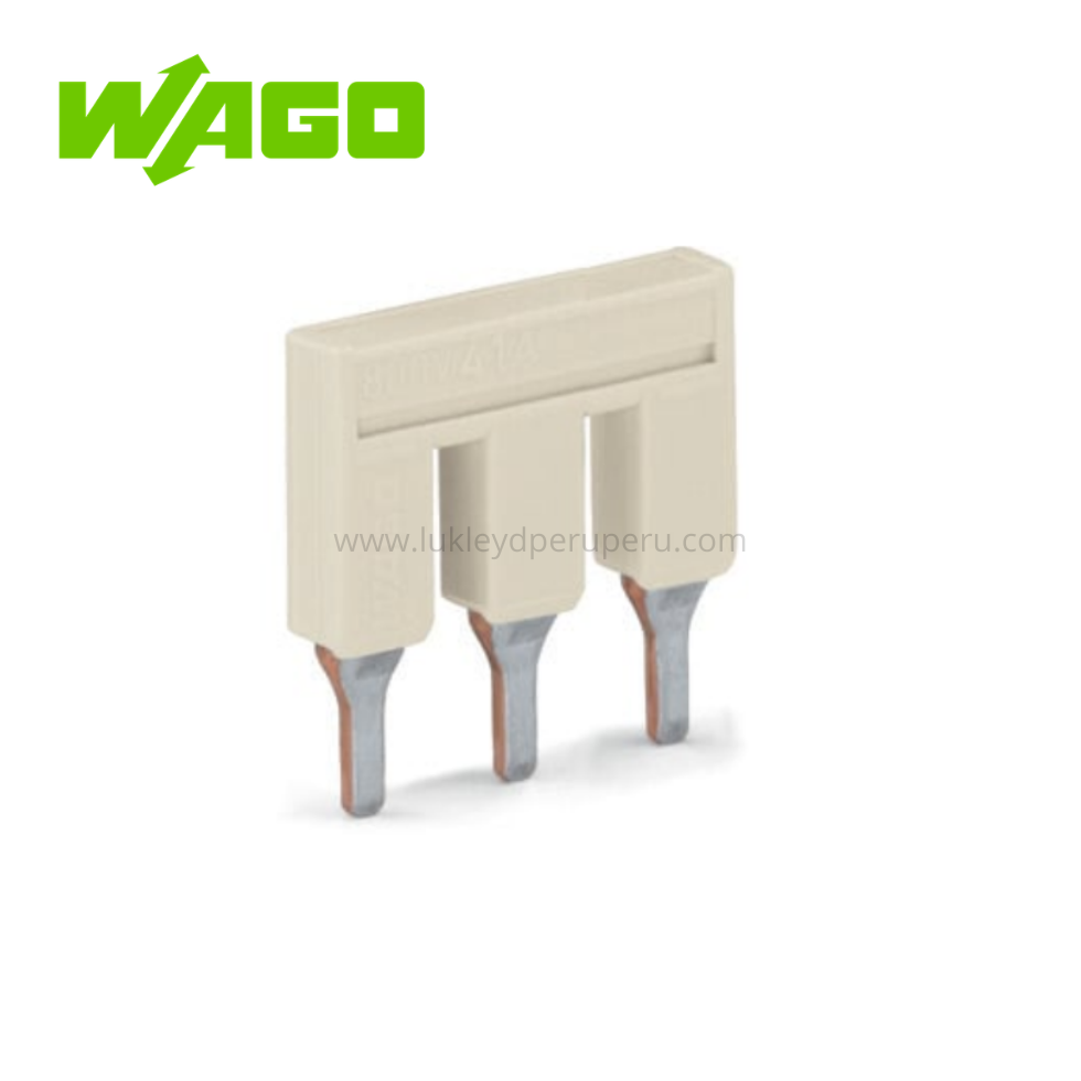 JUMPER TIPO PEINE 3 VIAS GRIS CLARO 41A 800V - WAGO