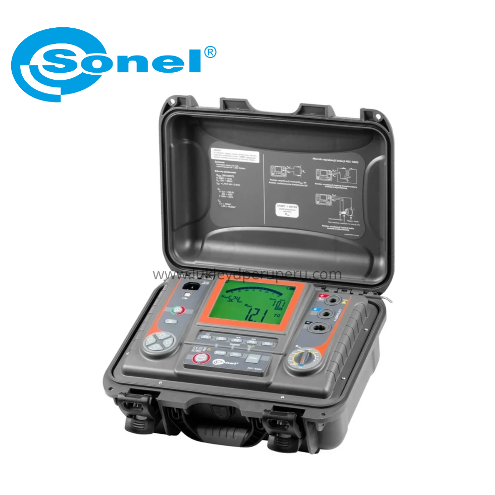 MEGOHMETRO DIGITAL 5KV/15TOHMS, IP54, BLUETOOH - SONEL