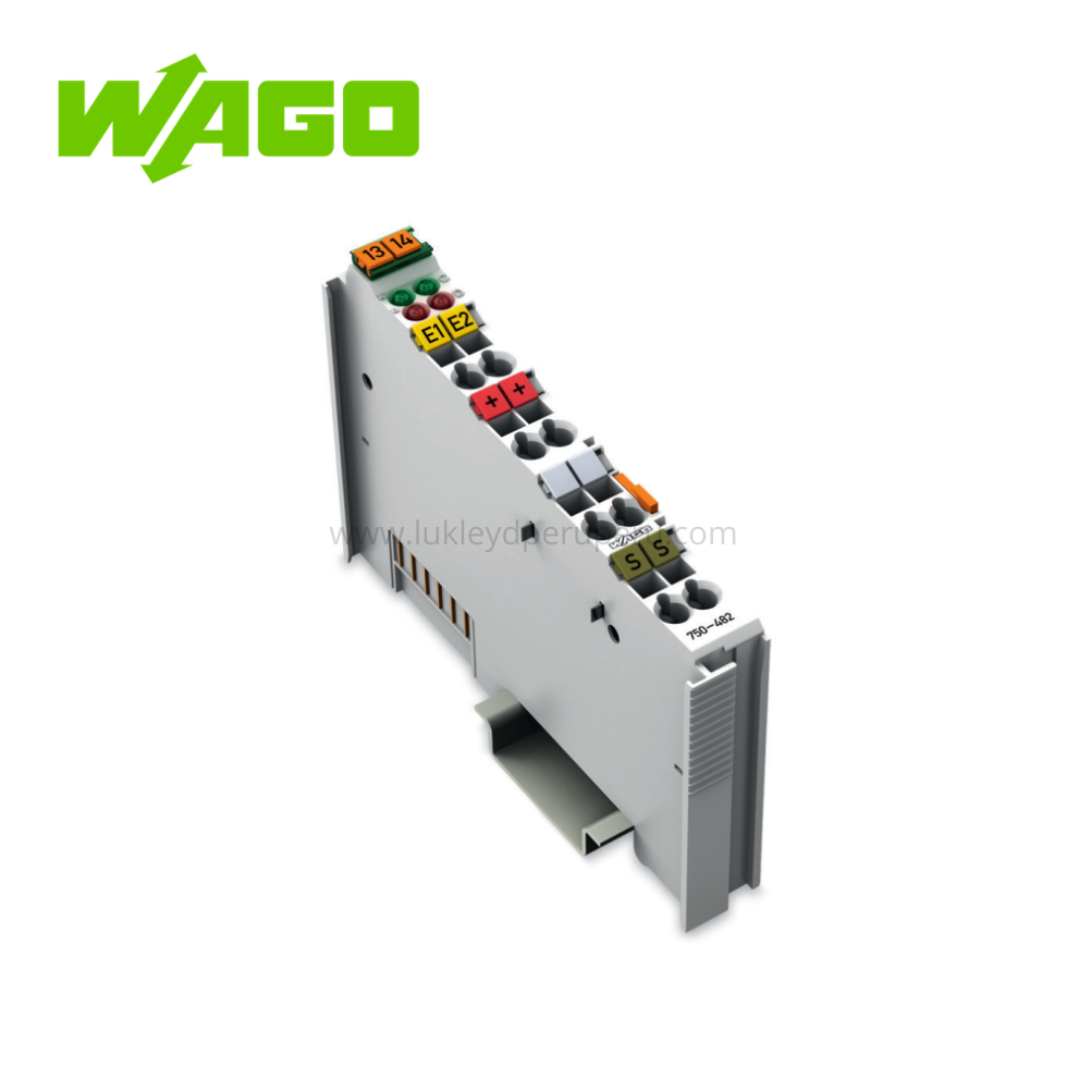 MODULO PLC 2 CANALES ENTRADAS ANALOGICAS 4-20mA HART RIEL DIN 35 - WAGO