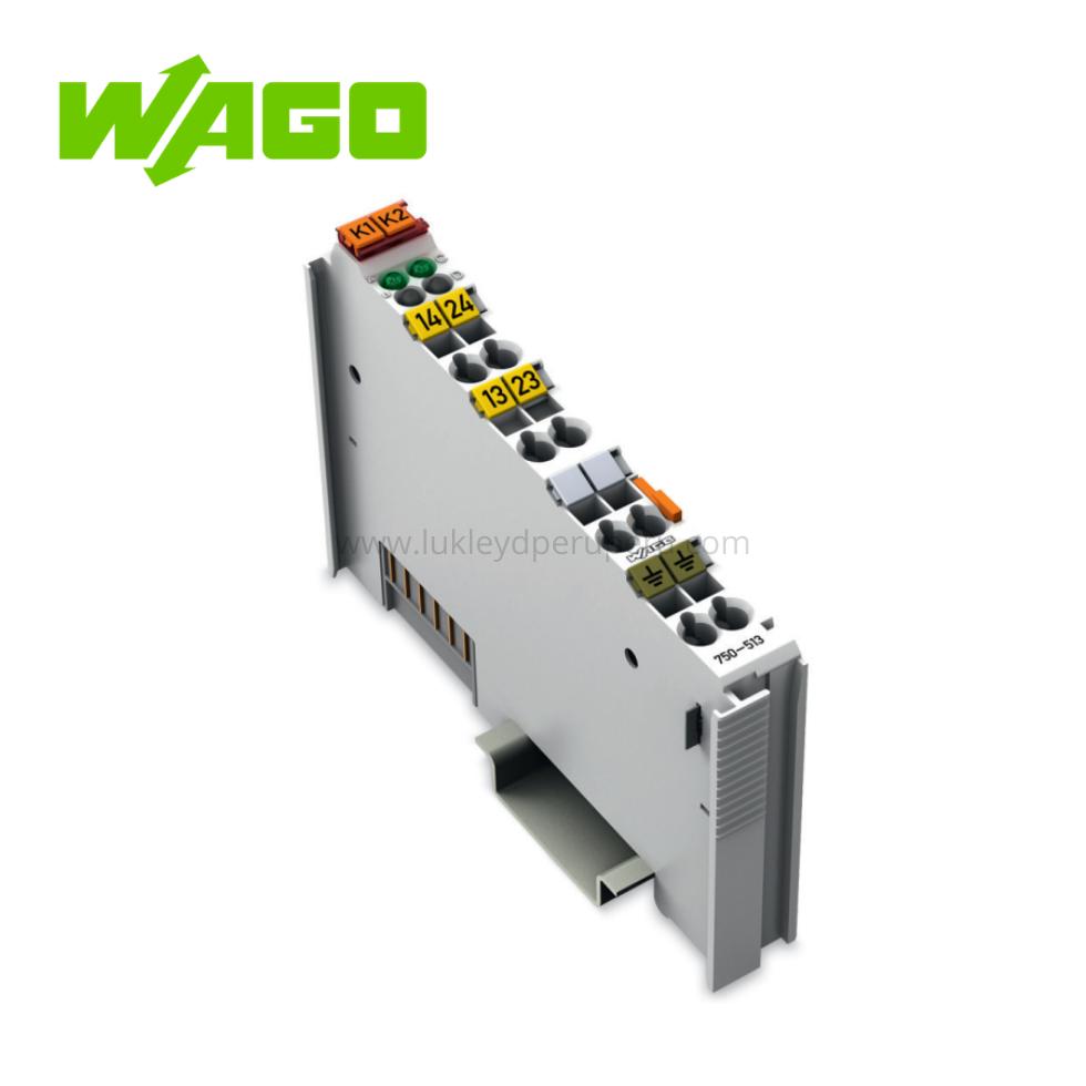 MODULO PLC 2 CANALES SALIDAS DE RELE 250VAC 2A LIBRE POTENCIAL 2 CONTACTOS - WAGO