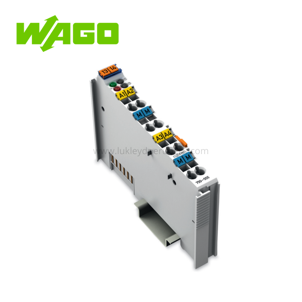 MODULO PLC 4 CANALES SALIDA ANALOGICA 4-20mA RIEL DIN 35 - WAGO