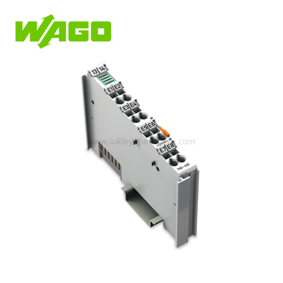 MODULO PLC 8 CANALES ENTRADAS DIGITALES 24VDC 3MS RIEL DIN 35 - WAGO