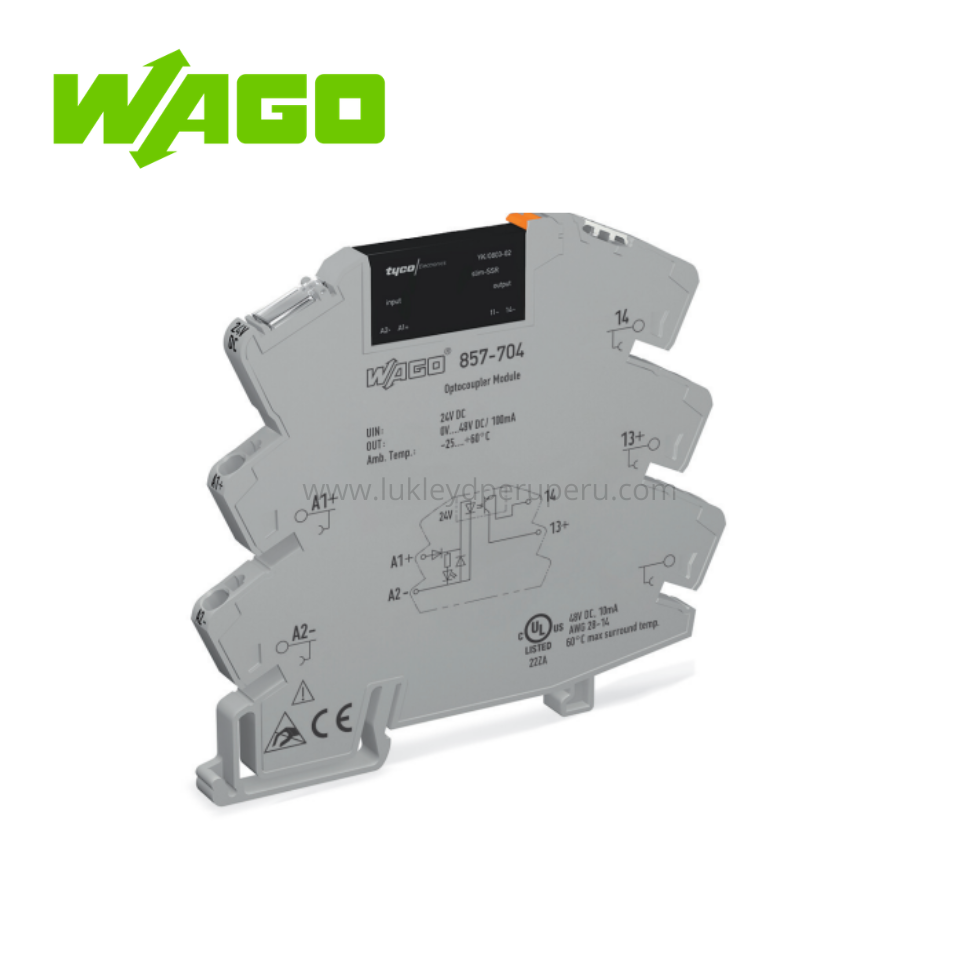 MODULO RELE 24VCC 1 CONTACTO INVERSOR 6A - WAGO
