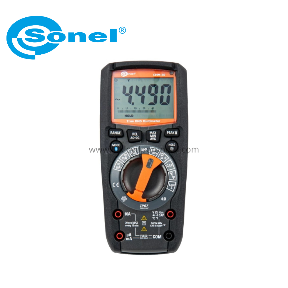 MULTIMETRO DIGITAL 1000VAC/DC10AAC/DC 40MOHMS IP67 - SONEL