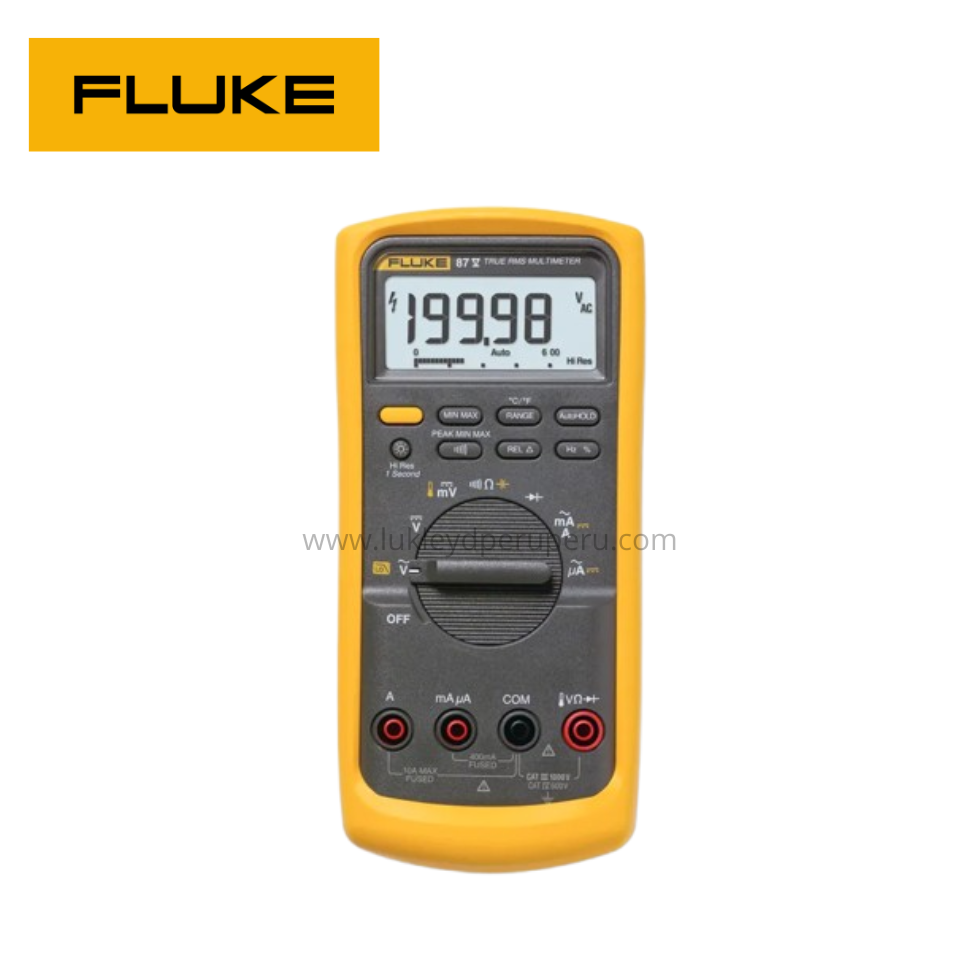 MULTIMETRO DIGITAL C/ GRAFICOS SEÑAL 1000V - 10A AC/CC - 500M - FLUKE