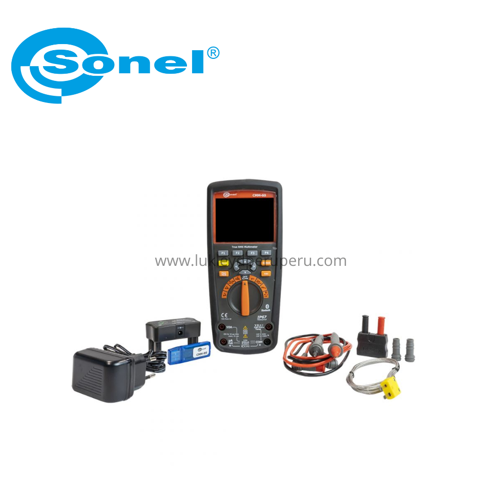 MULTIMETRO REGISTRADOR 1000VAC/DC 10AAC/DC 40MOHMS IP67 - SONEL