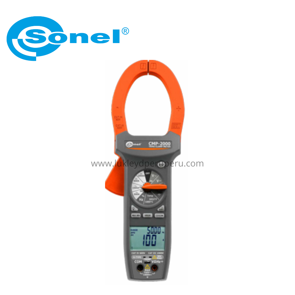 PINZA AMPERICA DIGITAL 1500AAC/2000ADC 750VAC/DC - SONEL