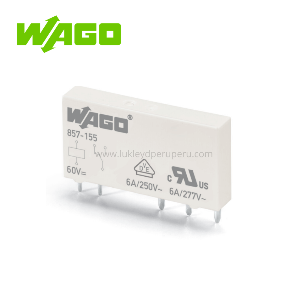 RELE BASICO 24VDC 1 CONTACTO INVERSOR 6A - WAGO