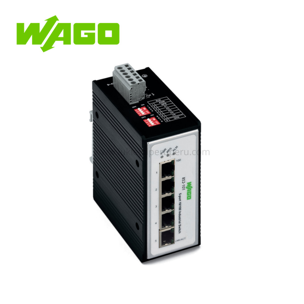 SWITCH INDUSTRIAL NO ADMINISTRABLE 5 PUERTOS 100BASE-TX - WAGO