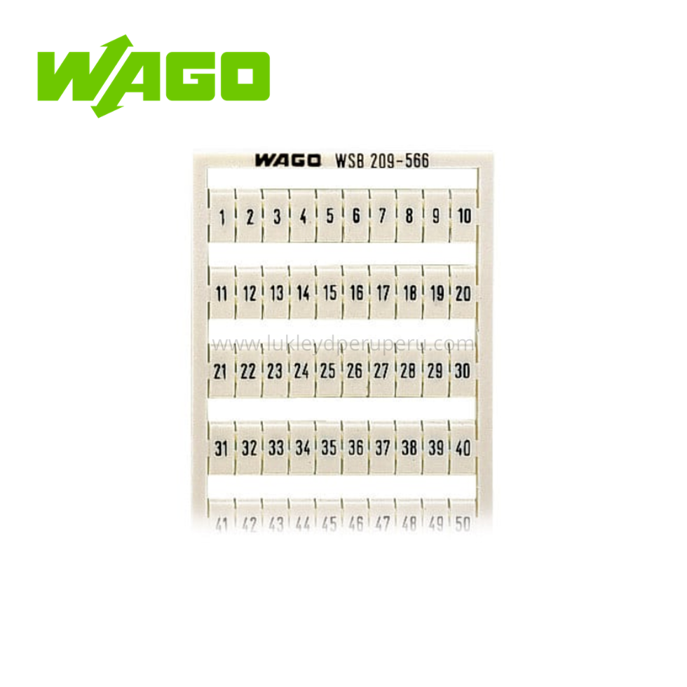 TARJETA DE MARCAJE WSB MODELO 209-566 - WAGO
