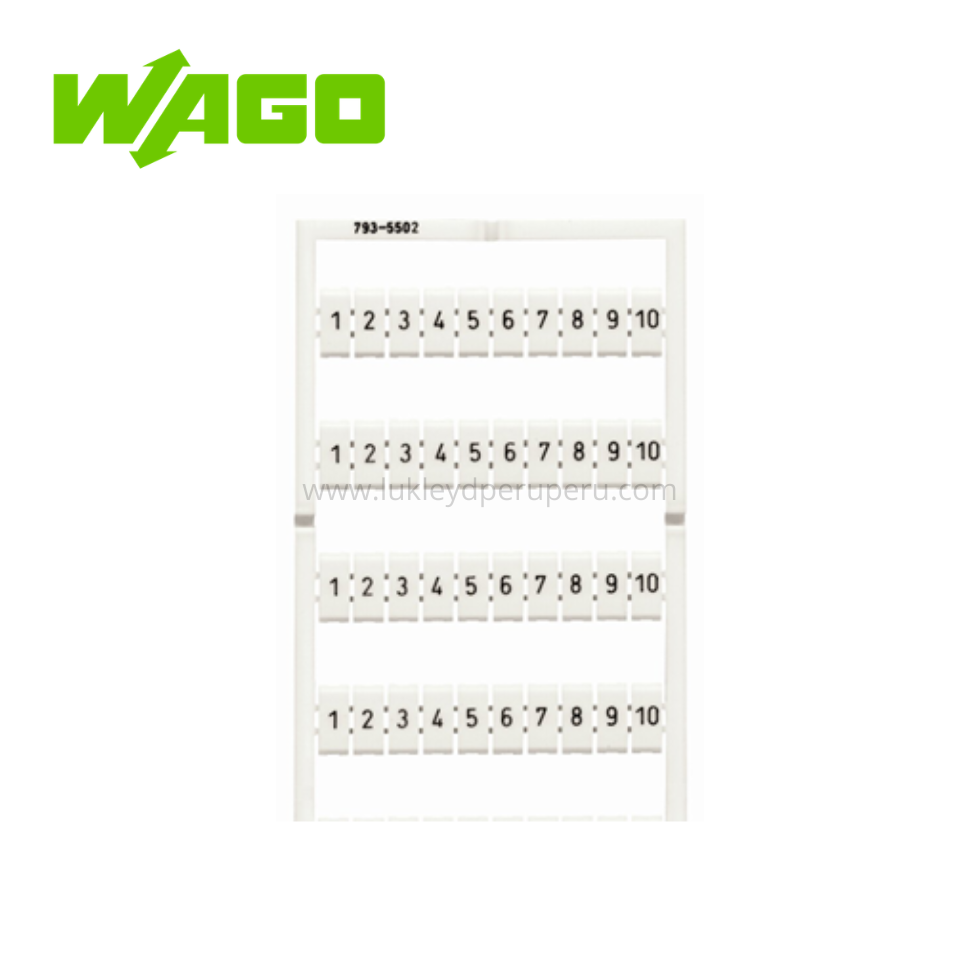 TARJETA DE MARCAJE WMB MODELO 793-5502 - WAGO