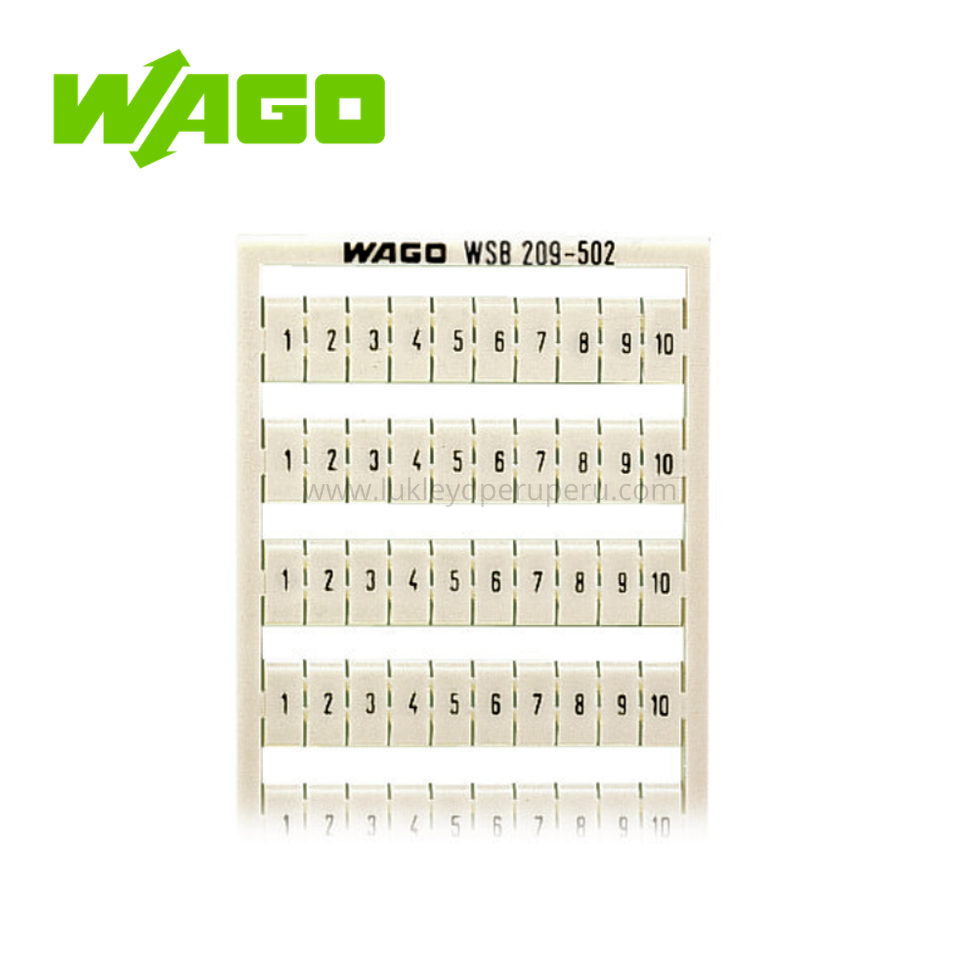 TARJETA DE MARCAJE WSB MODELO 209-502 - WAGO