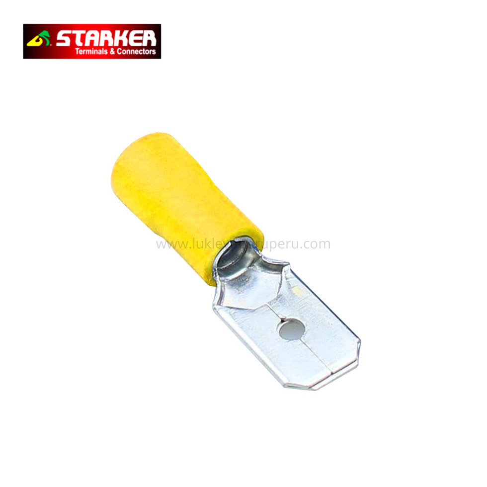 TERMINAL AISLADO MACHO AMARILLO