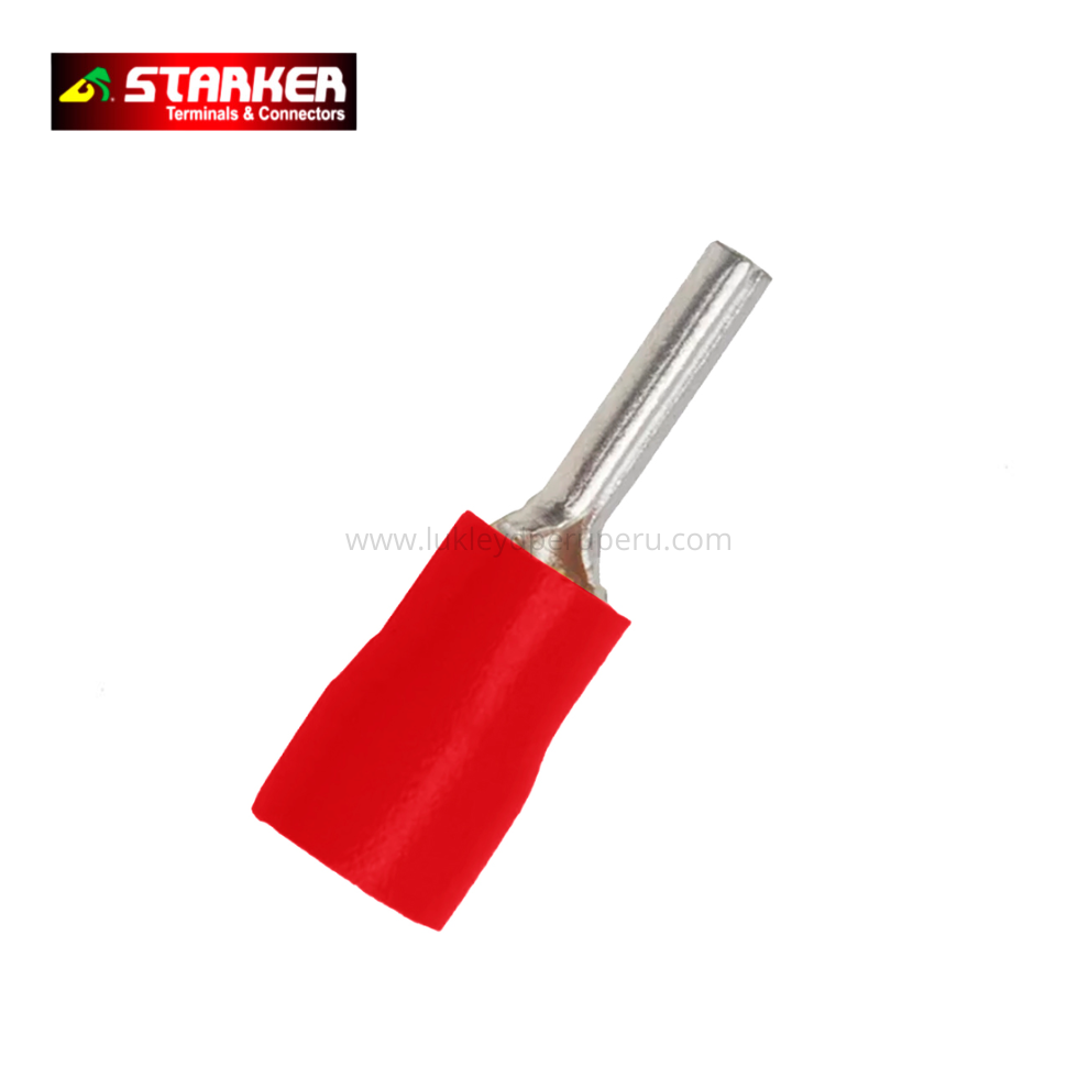 TERMINAL AISLADO TIPO PIN ROJO 1/8´´