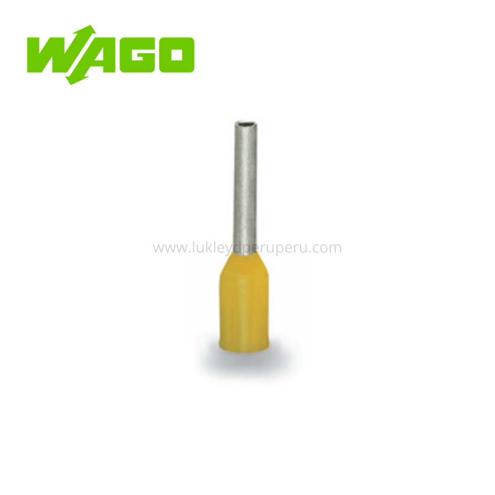 TERMINAL TUBULAR SOBREMOLDEADO AMARILLO AWG24(0,25MM2) - WAGO