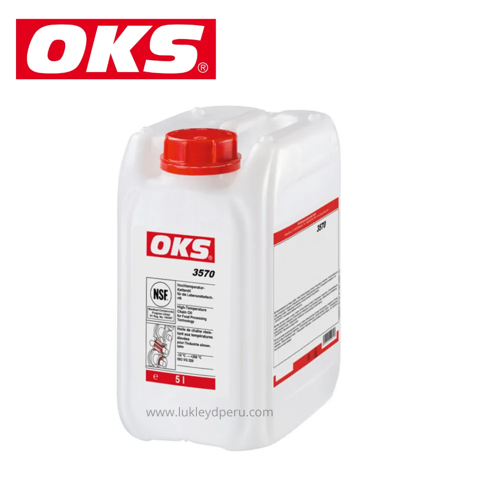 Aceite de cadenas para altas temperaturas (para la industria alimenticia) - Oks