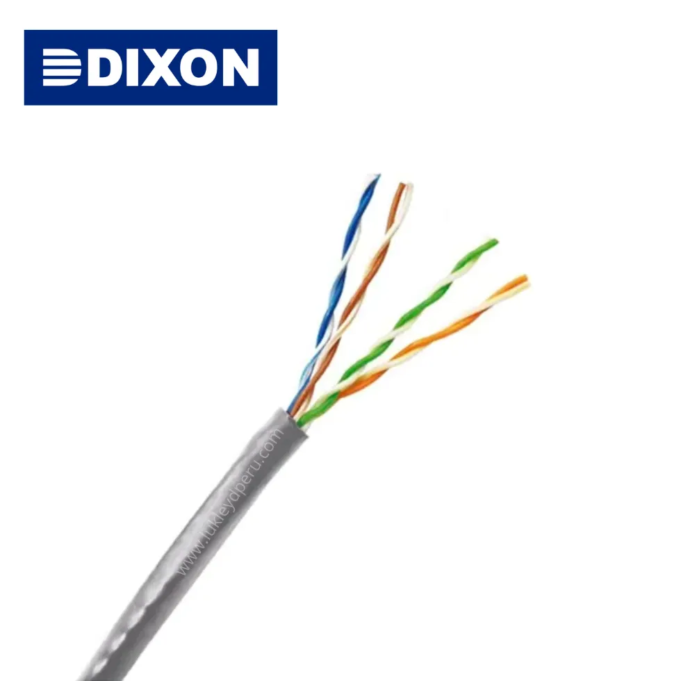 CABLE DE COBRE UTP CAT.5E 7060/25 LSZH 4PX25AWG - DIXON