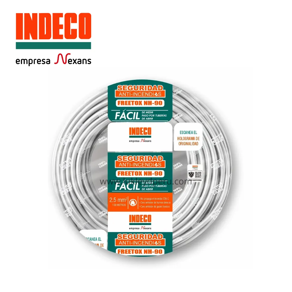 CABLE FREETOX NH-90 6MM2 BLANCO 450/750V INDECO