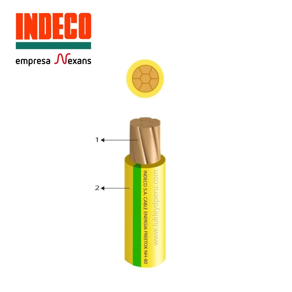 CABLE FREETOX NH-90 95MM2 VERDE/AMARILLO 450/750V INDECO