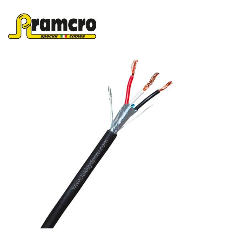 CABLE INSTRUMENTACION APANTALLADO 1x3x16AWG 300V 90°C LIBRE DE HALOGENO, UL, RAMCRO