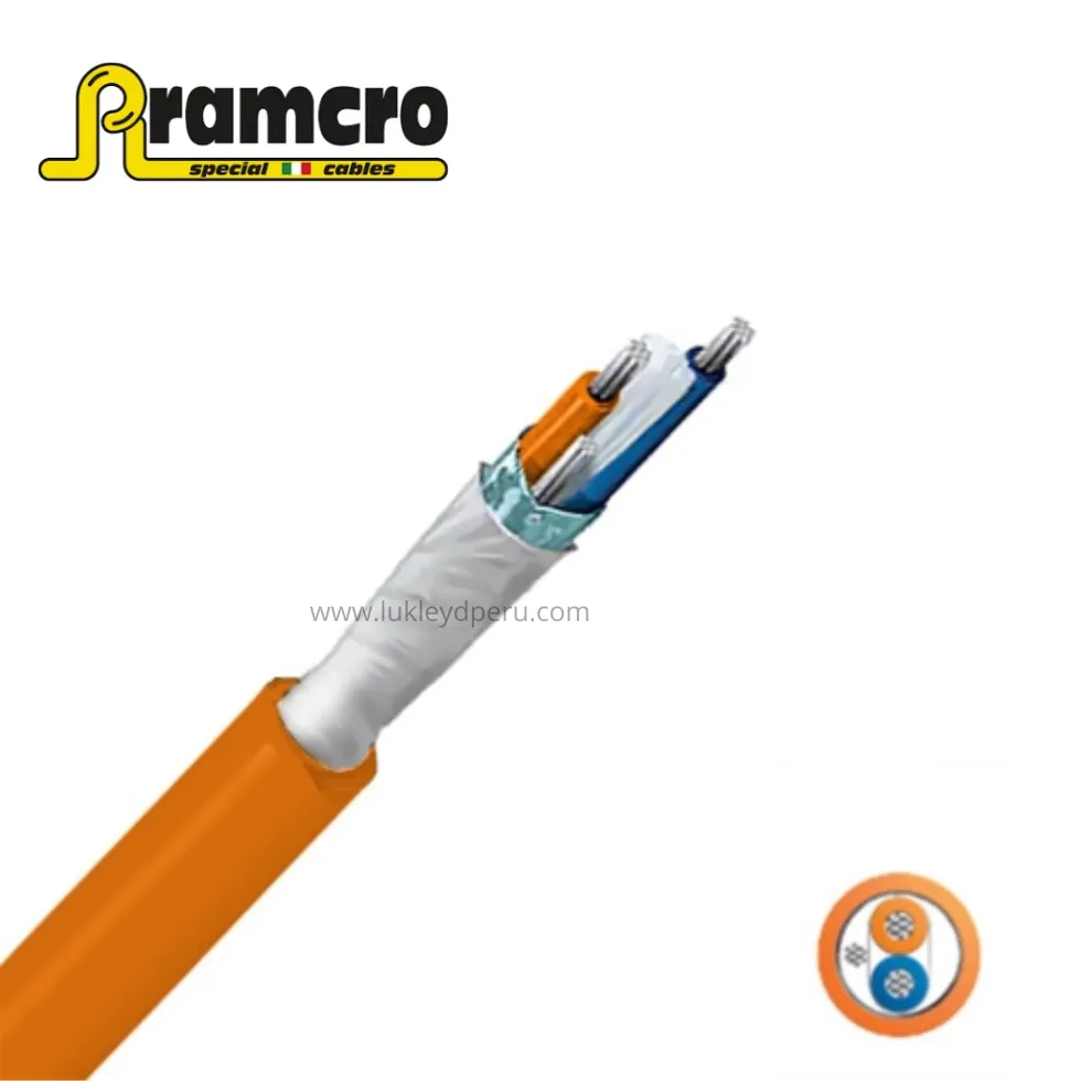 CABLE PROFIBUS PA/FIELDBUS FOUNDATION 1x2x18AWG, NARANJA LIBRE ALOGENO, UL - RAMCRO