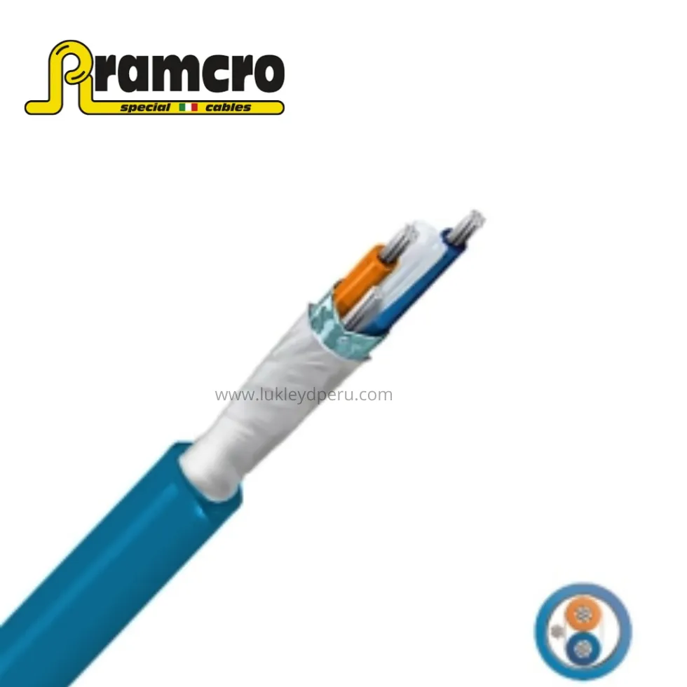 CABLE PROFIBUS PA/FIELDBUS FOUNDATIÓN1X2X18AWG, AZUL LIBRE DE HALÓGENO UL - RAMCRO