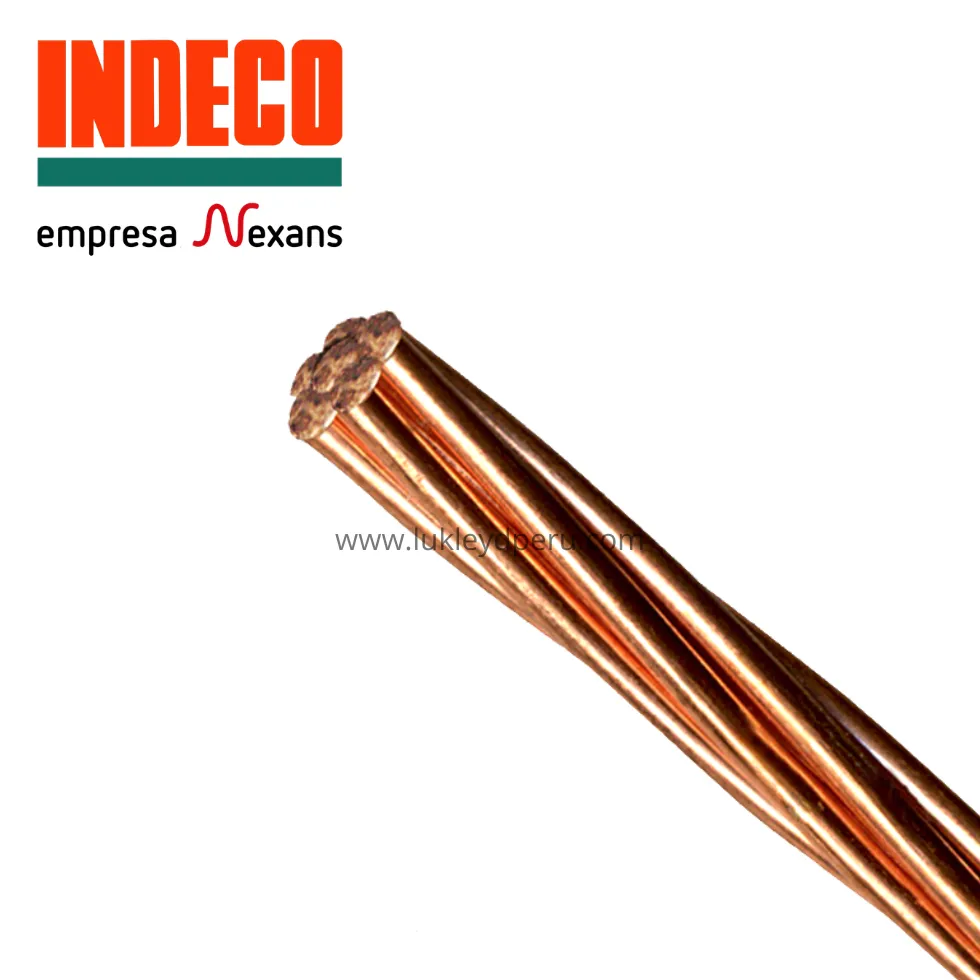 Conductor eléctrico cobre desnudo 10mm2 Indeco