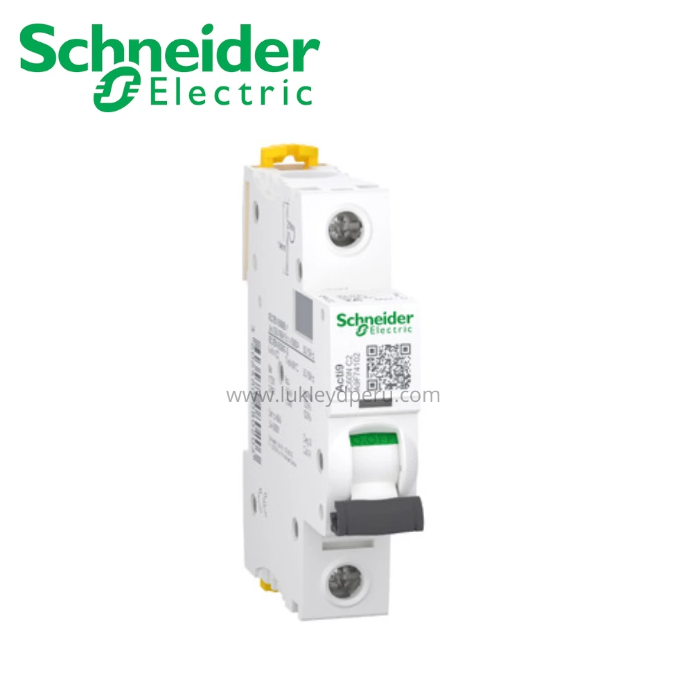 INTERRUPTOR TERMOMAGNETICO 1X63A ACTI 9 IC60N 20KA 220V SCHNEIDER ELECTRIC