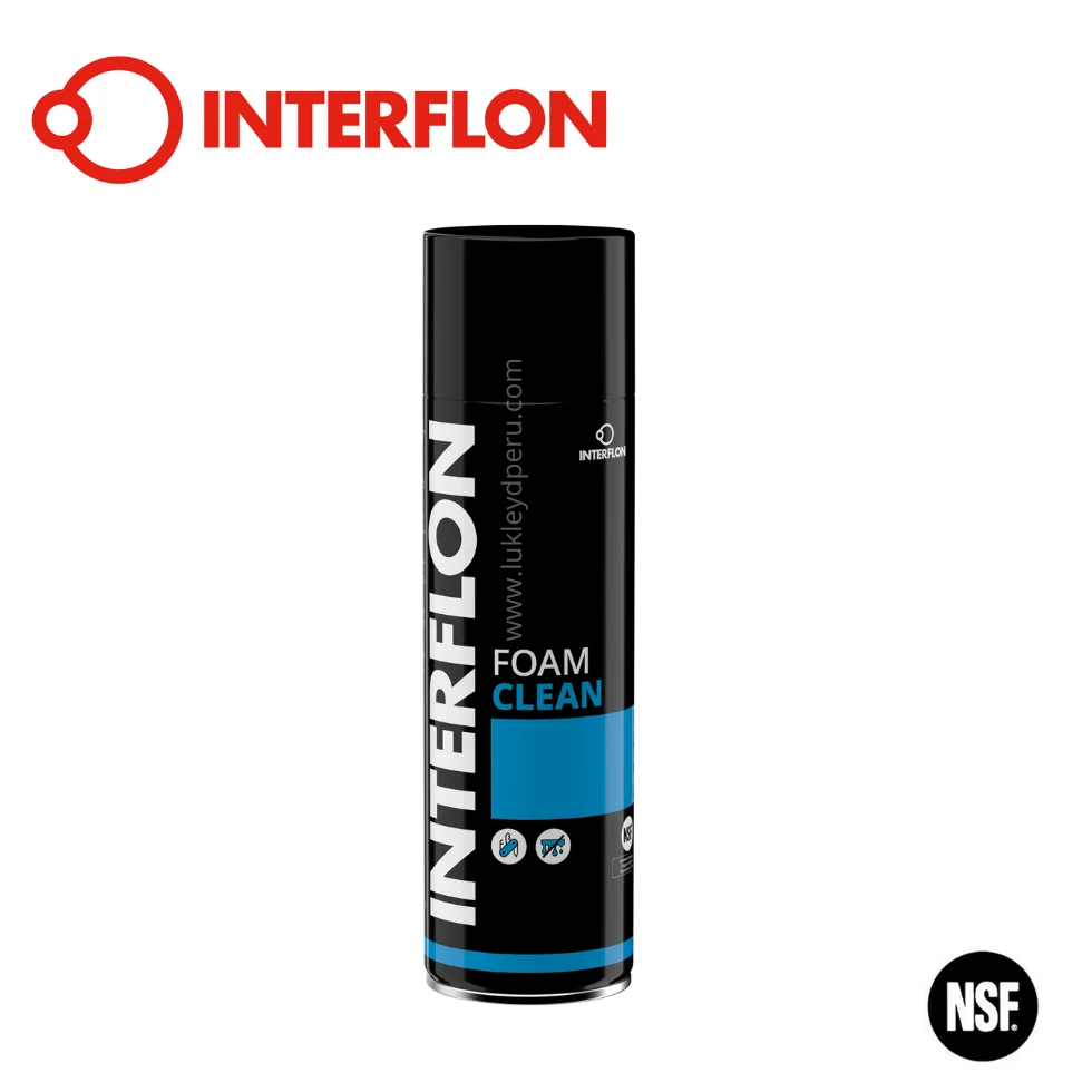 Interflon Foam Clean (Aerosol) - Limpiador Espumoso Multiusos