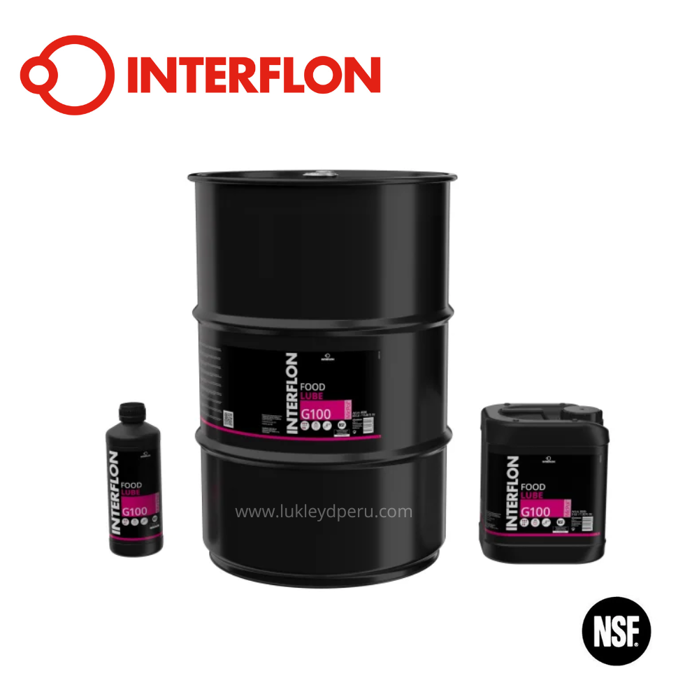 Interflon Food Lube G100 - Lubricante de Alto Rendimiento Tecnología MicPol®