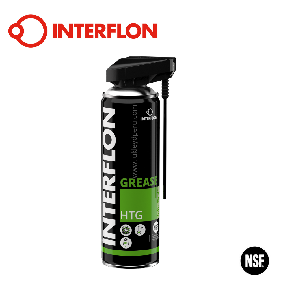 Interflon Grease HTG (Aerosol) - Grasa de Alto Rendimiento con Tecnología MicPol®
