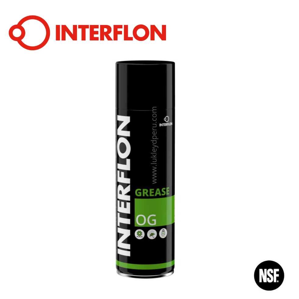 Interflon Grease OG (Aerosol) - Grasa Transparente de Larga Duración con Tecnología MicPol®